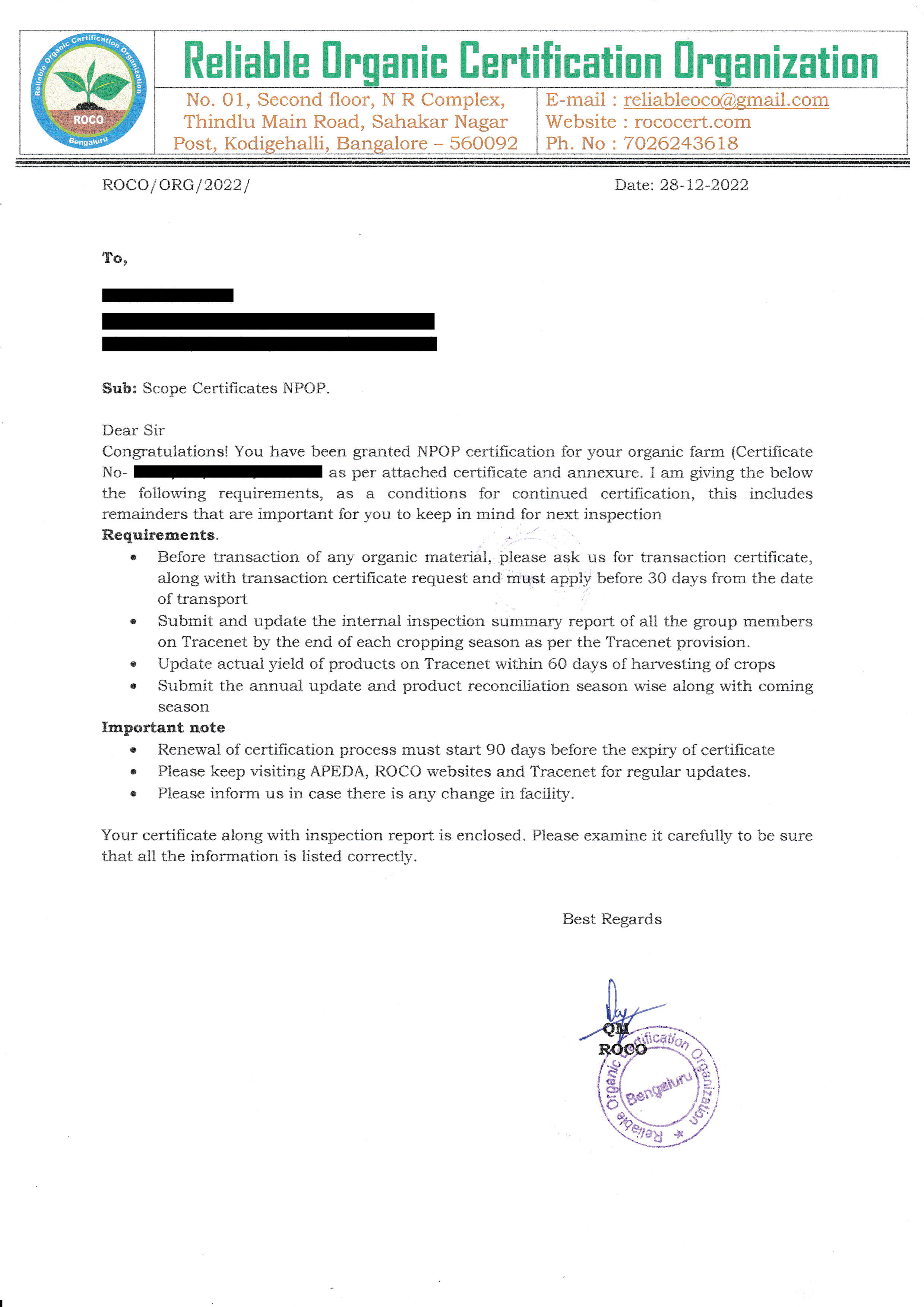 Surbhi Certificates C-01